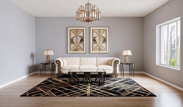 Art Deco virtual staging example