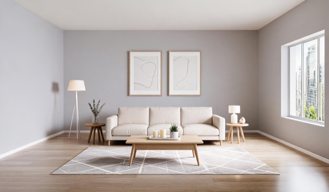 Scandinavian virtual staging example